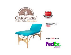 Oakworks Alliance Wood Portable Massage Table - FAST FedEx Shipping!
