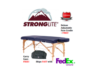 StrongLite Classic Deluxe Portable Massage Table Package