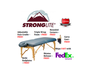 StrongLite Standard+ Portable Massage Table Package - Fast FedEx Shipping!
