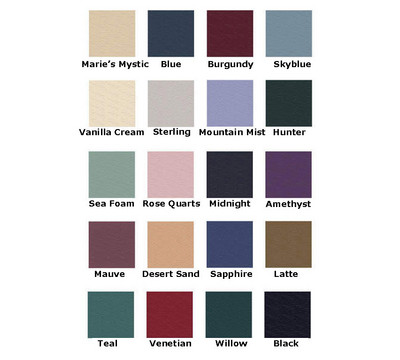 Available Upholstery Colors