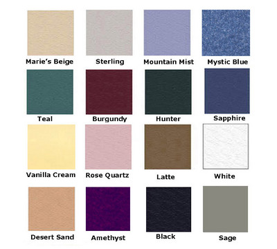 Available Upholstery Colors