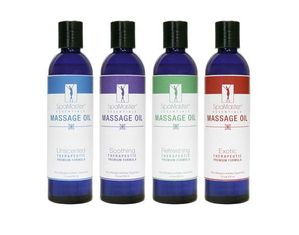 Master Massage Massage Oil 8 Oz Variety Pack of 4