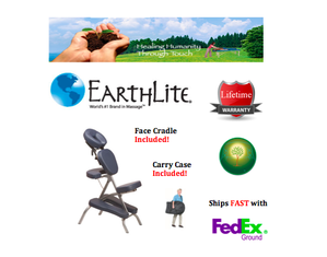 Earthlite Vortex Massage Chair Package