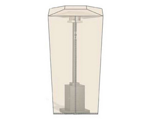 Dayva Dayva Tron-weve Sandstone Beige Premiere Outdoor Heater Cover