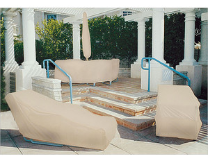 Dayva Tron-weve Sandstone Beige Multi Size Table Cover with Elastic and Drawstring