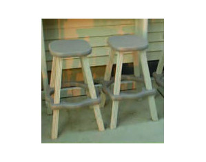 Confer Set of 2 Gray 26 inch Bar Stool - Fast FREE FedEx Shipping!