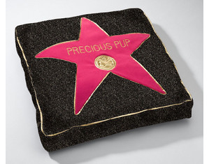 Pawsitively Posh Hollywood Bark of Fame Dog Bed - Fast FREE FedEx Shipping!