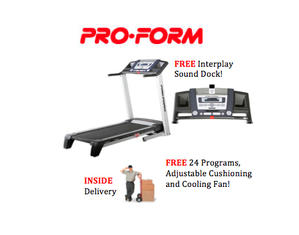 Proform 980 CS Treadmill - with iPod Dock, Speakers and Fan