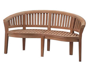 Anderson Teak Extra Thick Wood 5 ft Curved Bench