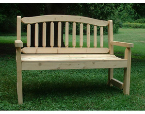 Old Adirondack, Inc. Mirror Lake Garden Bench - Fast FREE FedEx Shipping!