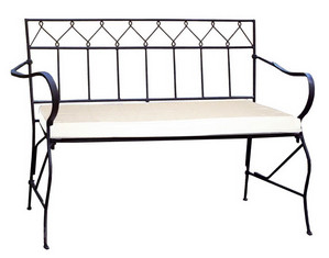 Pangaea Home and Garden Folding Classic Iron Garden Bench