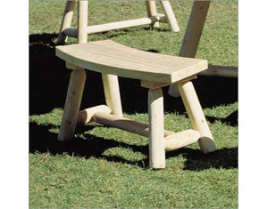 Rustic Natural Cedar Furniture Curved Garden Bench - Fast FREE FedEx Shipping!