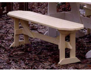 Uwharrie Harvest Collection Small Backless Garden Bench - Fast FREE FedEx Shipping!