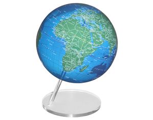 Artline 8 inch Disk Base Globe - Blue Green