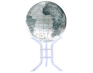 Artline Silver Earthsphere Floor Globe