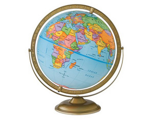 Cram 12 inch Discovery Plastic Globe in Swing Meridian