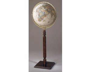 Cram 16 inch Political Globe in Floor Post Stand