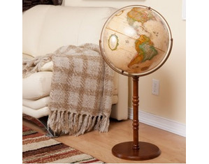 Replogle Commander II Antique Floor Globe - Fast FREE FedEx Shipping!