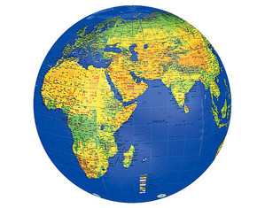 Replogle Topograph Inflatable Globe - Set of 6 - FREE Fedex Shipping!