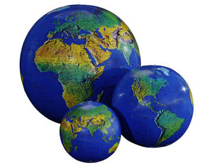 Replogle Topograph Inflatable - Set of 12 Globe