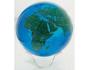 Artline Blue Green Earthsphere Globe with Sculptured Base