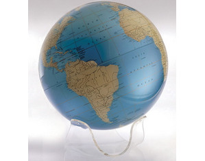 Artline Blue Pearl Earthsphere Globe with Sculptured Base