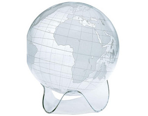 Artline Crystal Earthsphere Globe with Sculptured Base