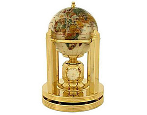 Team Concept 110 mm Rotate Gemstone Globe with Clocks