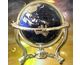 Blue Lapis with Heavy Gold Brass Stand