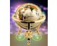 White Howlite with Gold Brass Stand