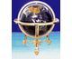 Blue Jasper with Heavy Gold Brass Stand