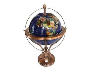 Team Concept 330mm Gemstone Globe Lamp with Copper Stand