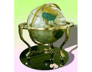 Team Concept Full-Cut Shell Mother of Pearl Globe