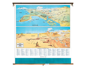 Cram Geo Terms Chart Wall Map