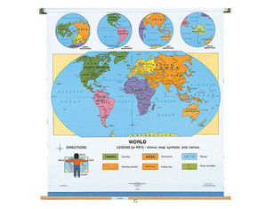Cram World Starter Wall Map