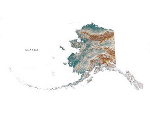 Raven Maps & Images Alaska Wall Map