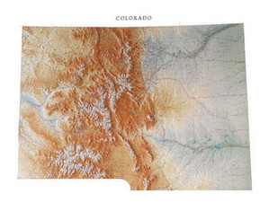 Raven Maps & Images Colorado Wall Map - Fast FREE FedEx Shipping!