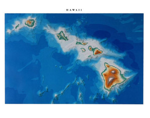 Raven Maps & Images Hawaii Wall Map