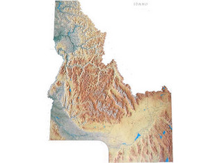 Raven Maps & Images Idaho Wall Map - Fast FREE FedEx Shipping!