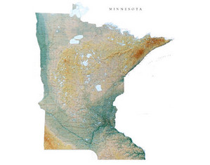 Raven Maps & Images Minnesota Wall Map