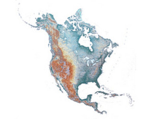 Raven Maps & Images North America Wall Map