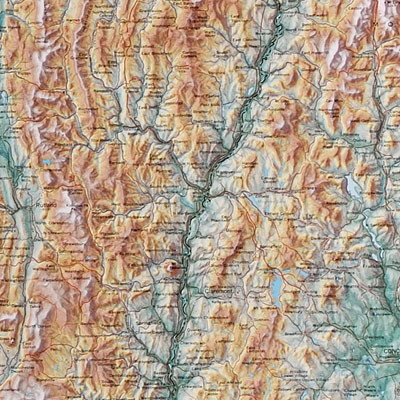 Raven Maps & Images Vermont and New Hampshire Wall Map - Fast FREE FedEx Shipping! from Mercantila.com