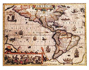 America Antique Map