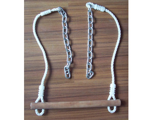 Playkids Roped Wood Trapeze Bar