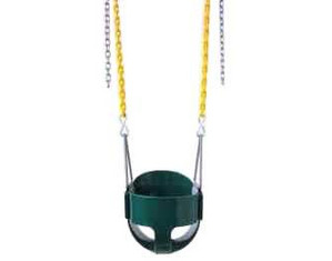 Playkids Swing Baby Toddler Full Bucket Seat Swing with H55