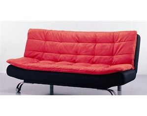Sunset Trading Quick Click Red Microfiber Sleeper Sofa