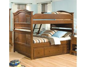 American Woodcrafters Bradford Twin Over Full Bunk Bed