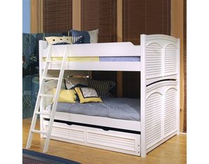 American Woodcrafters Cottage Traditions 6510 Full Over Full Bunk Bed