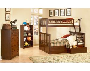 Atlantic Furniture Columbia Twin Over Full Bunk Bed