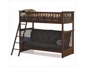 Atlantic Furniture Columbia Twin Over Futon Bunk Bed